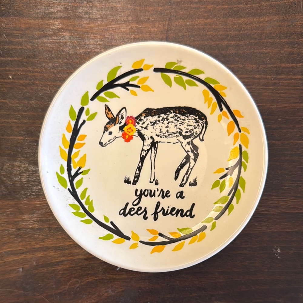 NWT Paper Source Deer Trinket Dish 🌺 🦌 🌱
